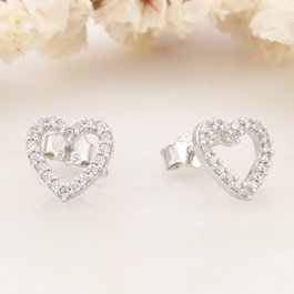 Heliophilia Silver Pendientes de Plata de Ley 925